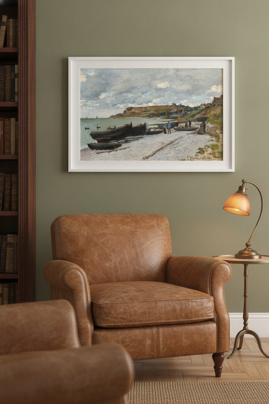 Sainte-Adresse — framed art in a styled interior