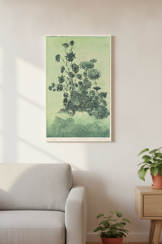Floral Arrangement — framed art in a styled interior