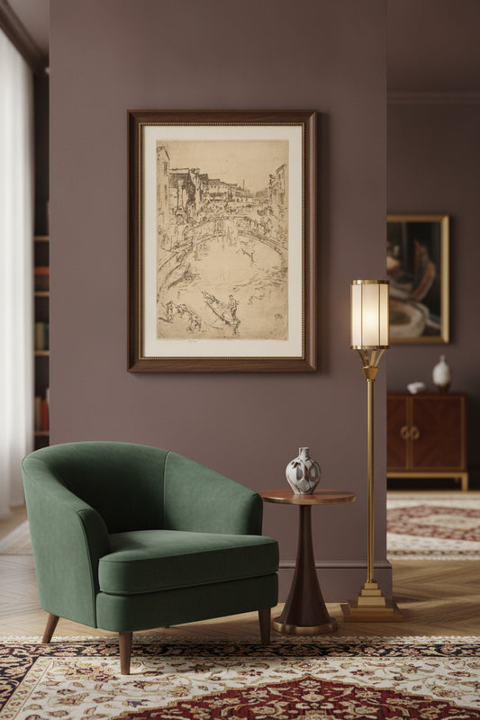 The Bridge, Santa Marta — framed art in a styled interior