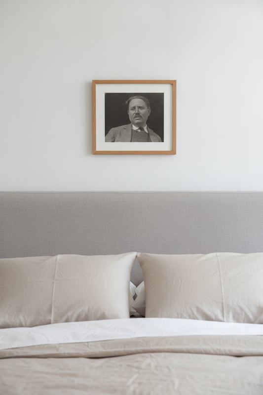 Paul Rosenfeld — framed art in a styled interior