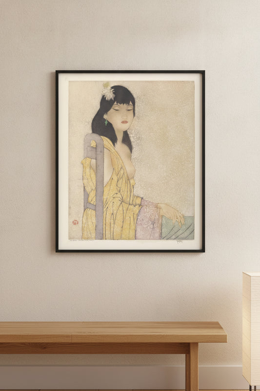 Oriental Decoration — framed art in a styled interior