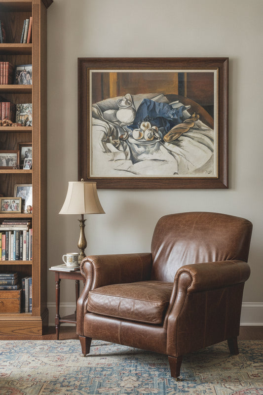 Still Life — framed art in a styled interior