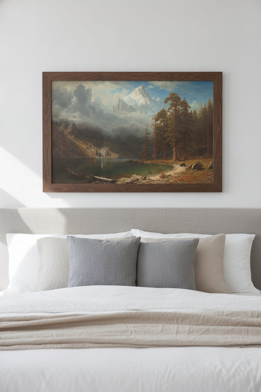 Mount Corcoran — framed art in a styled interior
