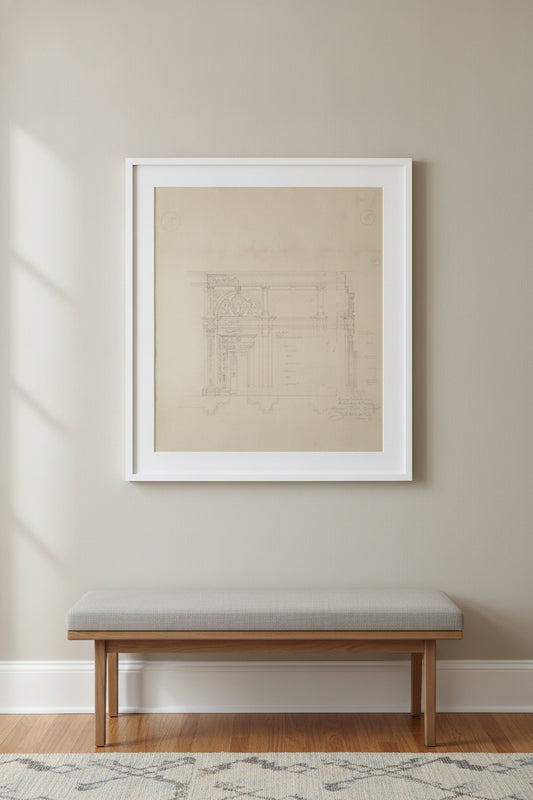 Siena Cathedral, Entrance to Library — framed art in a styled interior