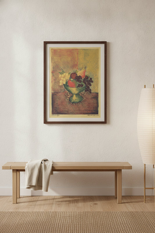 Fruit Life — framed art in a styled interior