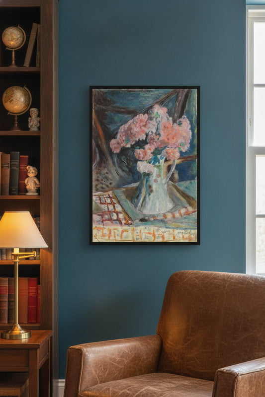 Bouquet of Flowers — framed art in a styled interior