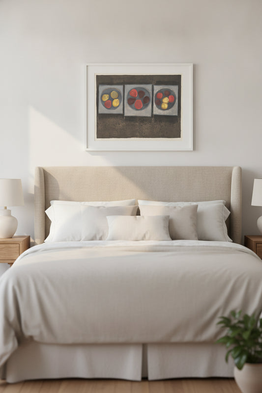 Fruit — framed art in a styled interior