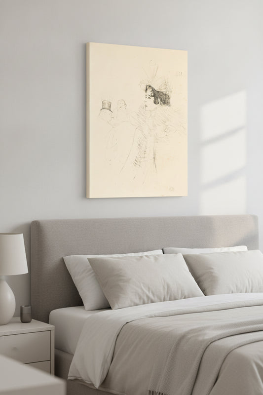 Miss May Belfort in the Irish and American Bar, rue Royale (Miss Belfort Belfort au Irish and American Bar, Rue Royale) — framed art in a styled interior