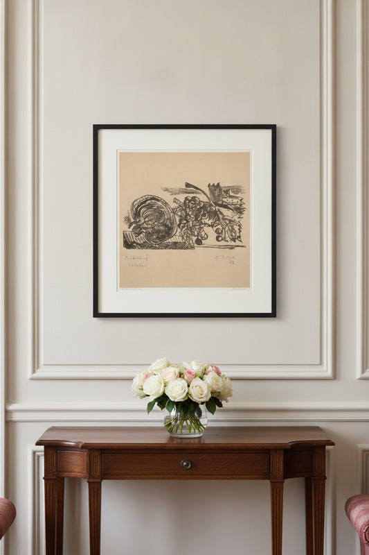 Still Life — framed art in a styled interior