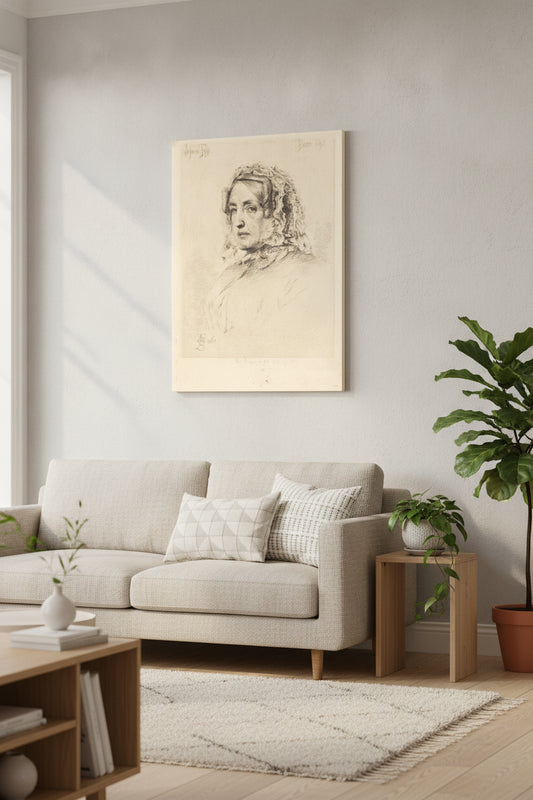 Suzanna Rose — framed art in a styled interior
