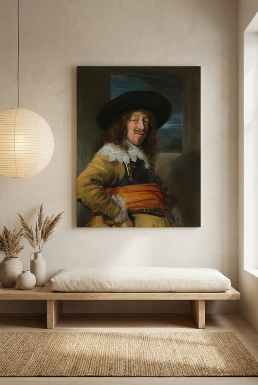 Portrait of a Member of the Haarlem Civic Guard — framed art in a styled interior