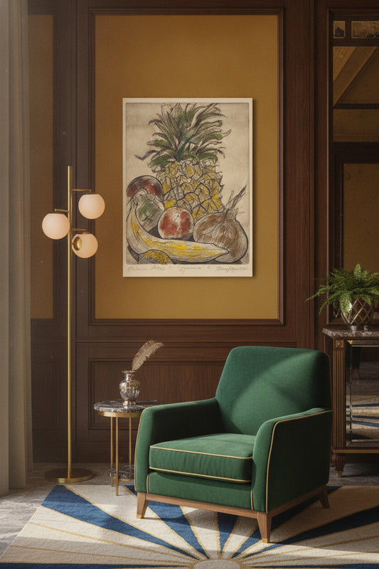 Still Life — framed art in a styled interior