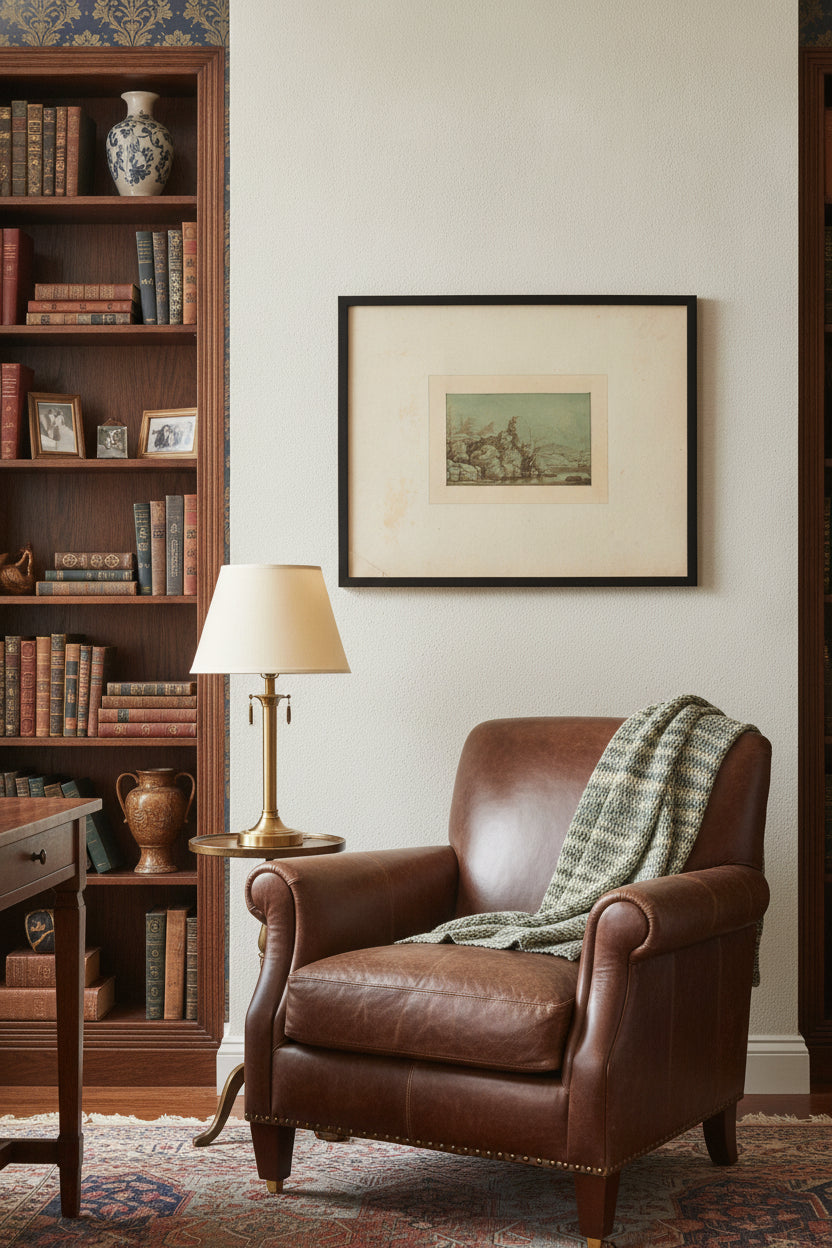 Landscape — framed art in a styled interior