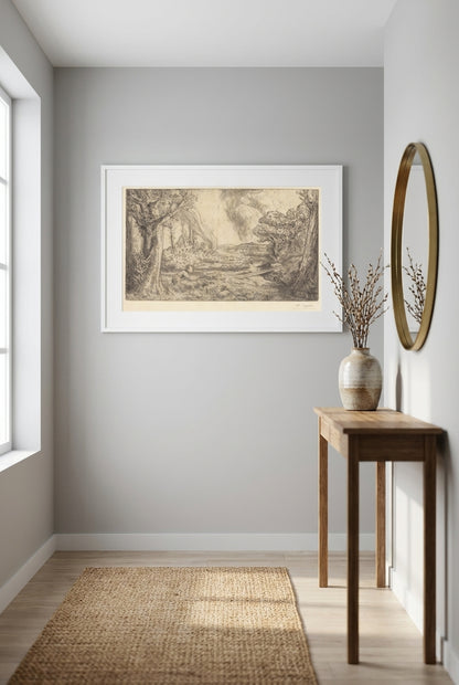 Landscape (Paysage) — framed art in a styled interior
