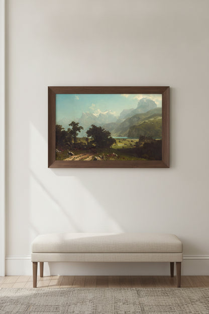 Lake Lucerne — framed art in a styled interior