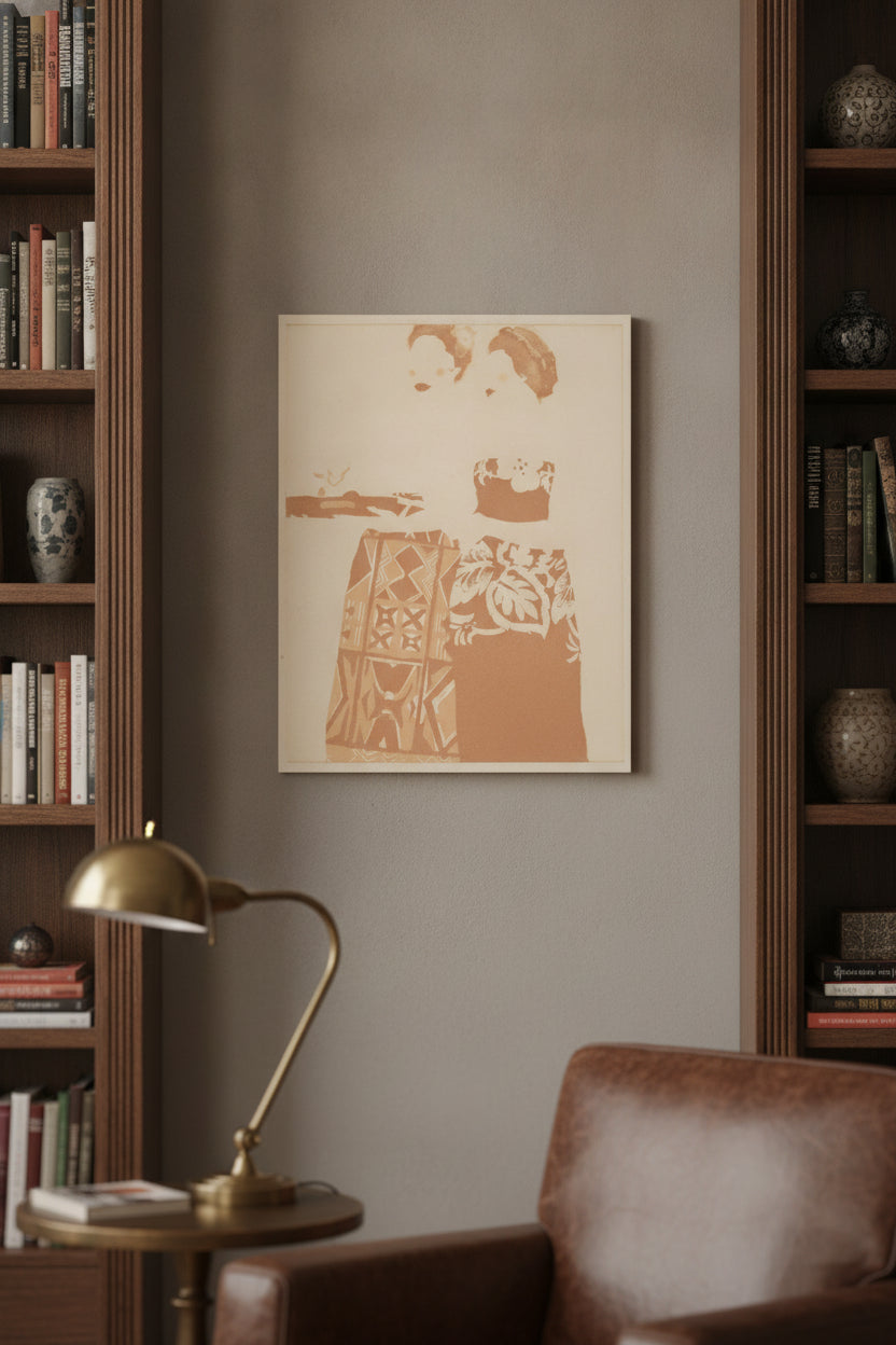 Polynesia — framed art in a styled interior