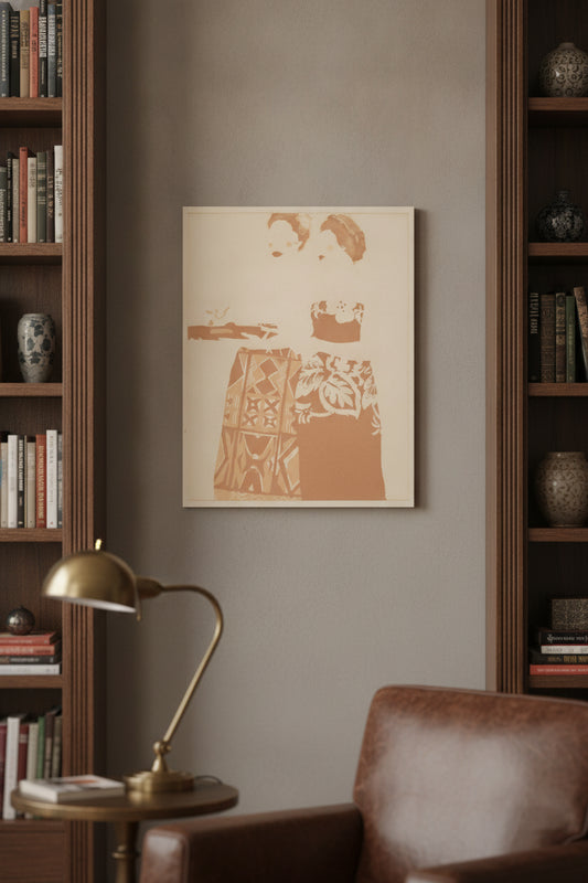 Polynesia — framed art in a styled interior
