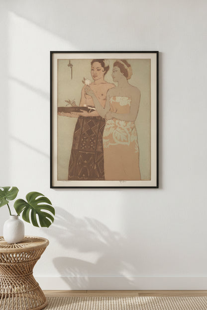 Polynesia — framed art in a styled interior