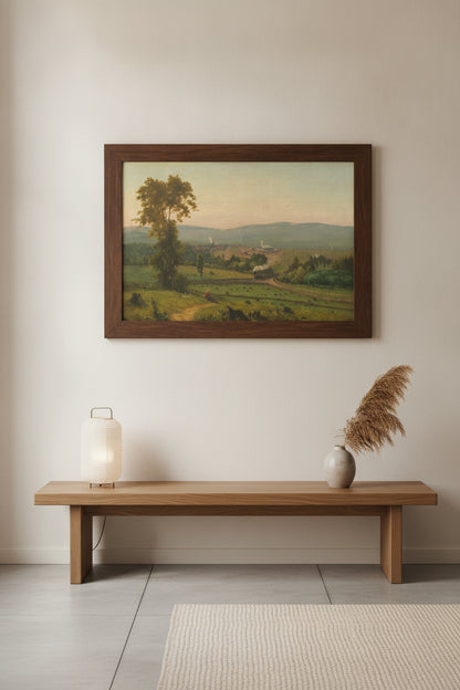 The Lackawanna Valley — framed art in a styled interior