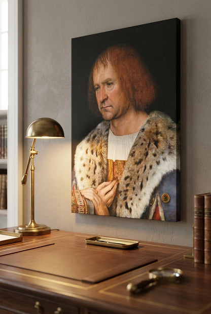 Portrait of Diego de Guevara (?) — framed art in a styled interior