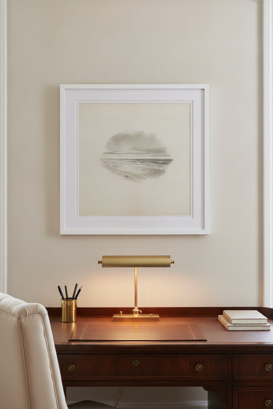 Seascape — framed art in a styled interior