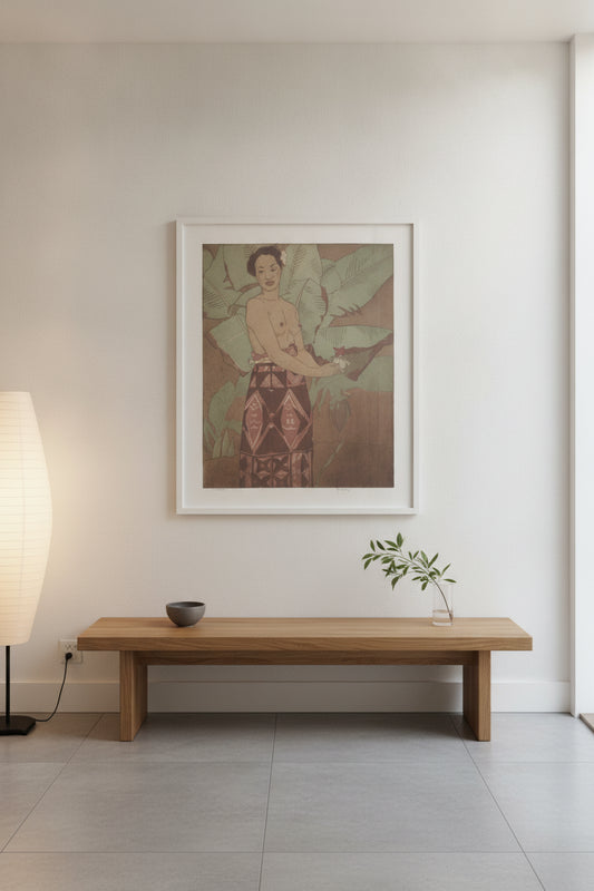 Hawaii — framed art in a styled interior