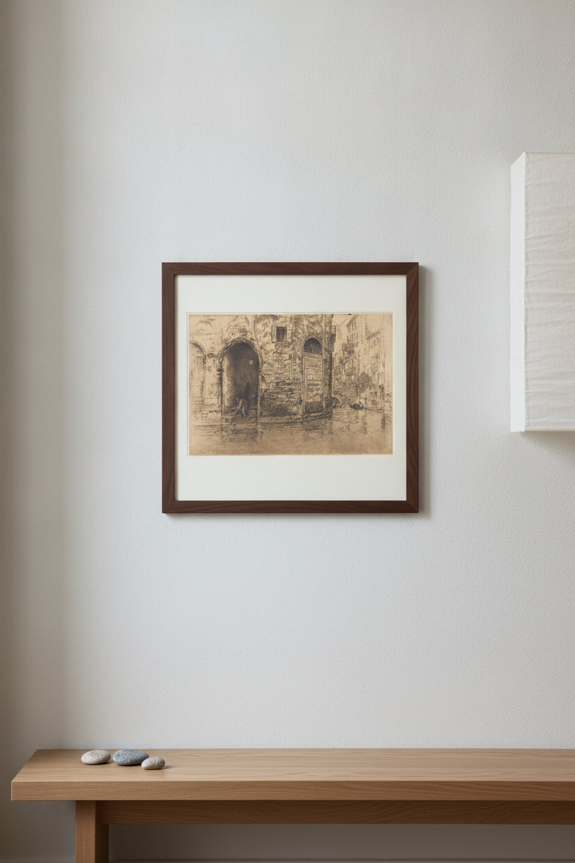 Two Doorways — framed art in a styled interior