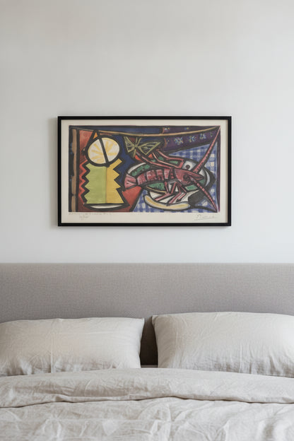 Still Life (Nature morte) — framed art in a styled interior