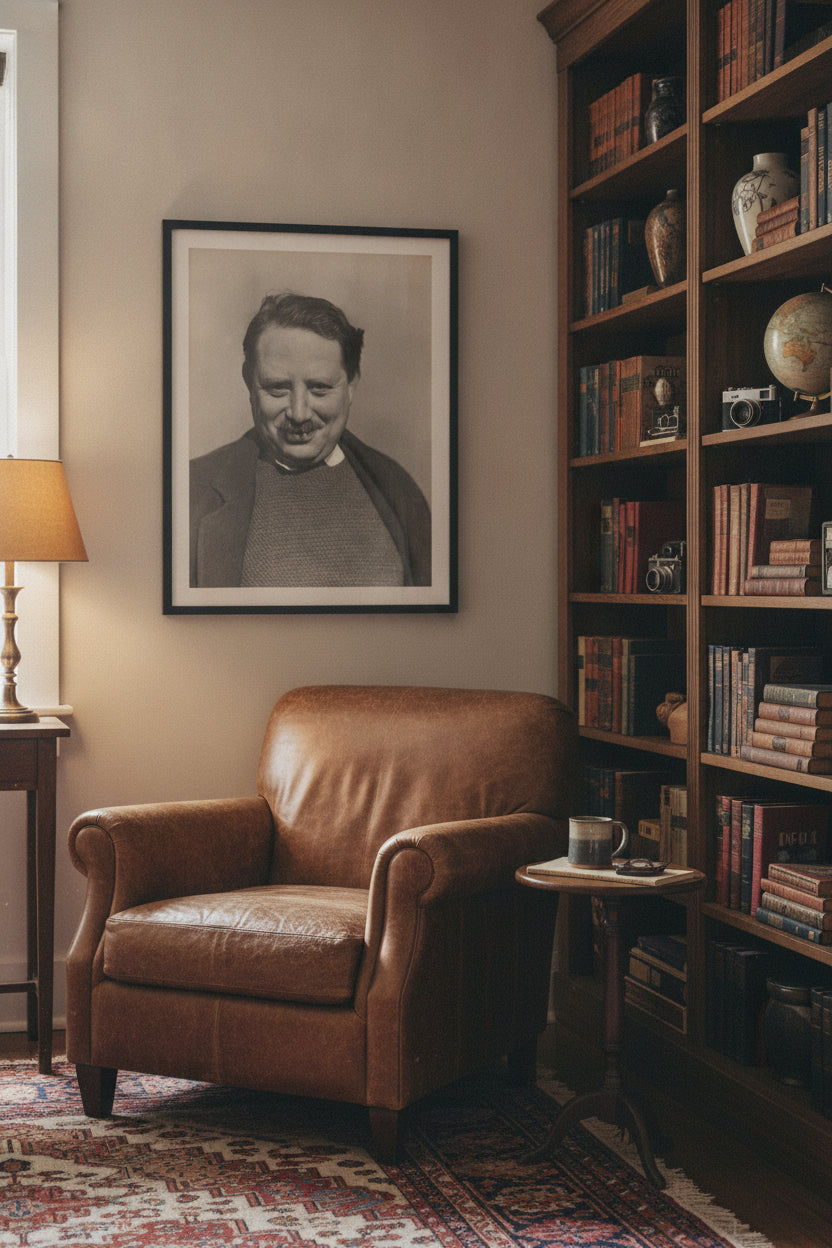 Paul Rosenfeld — framed art in a styled interior