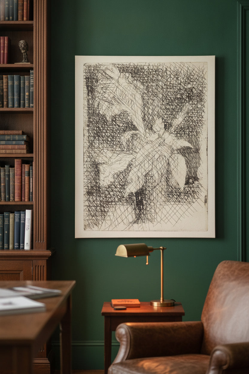 Flowers (Fleurs) — framed art in a styled interior