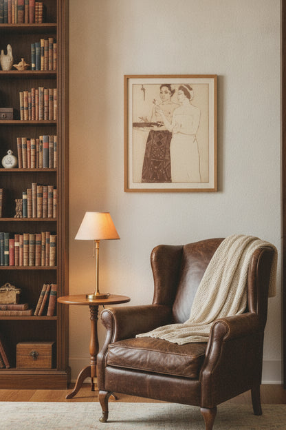 Polynesia — framed art in a styled interior