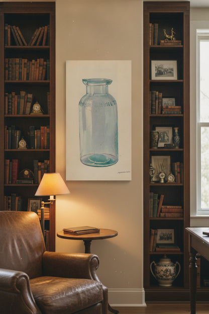 Fruit Jar — framed art in a styled interior