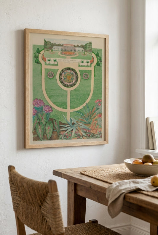 Elgin Botanical Gardens — framed art in a styled interior