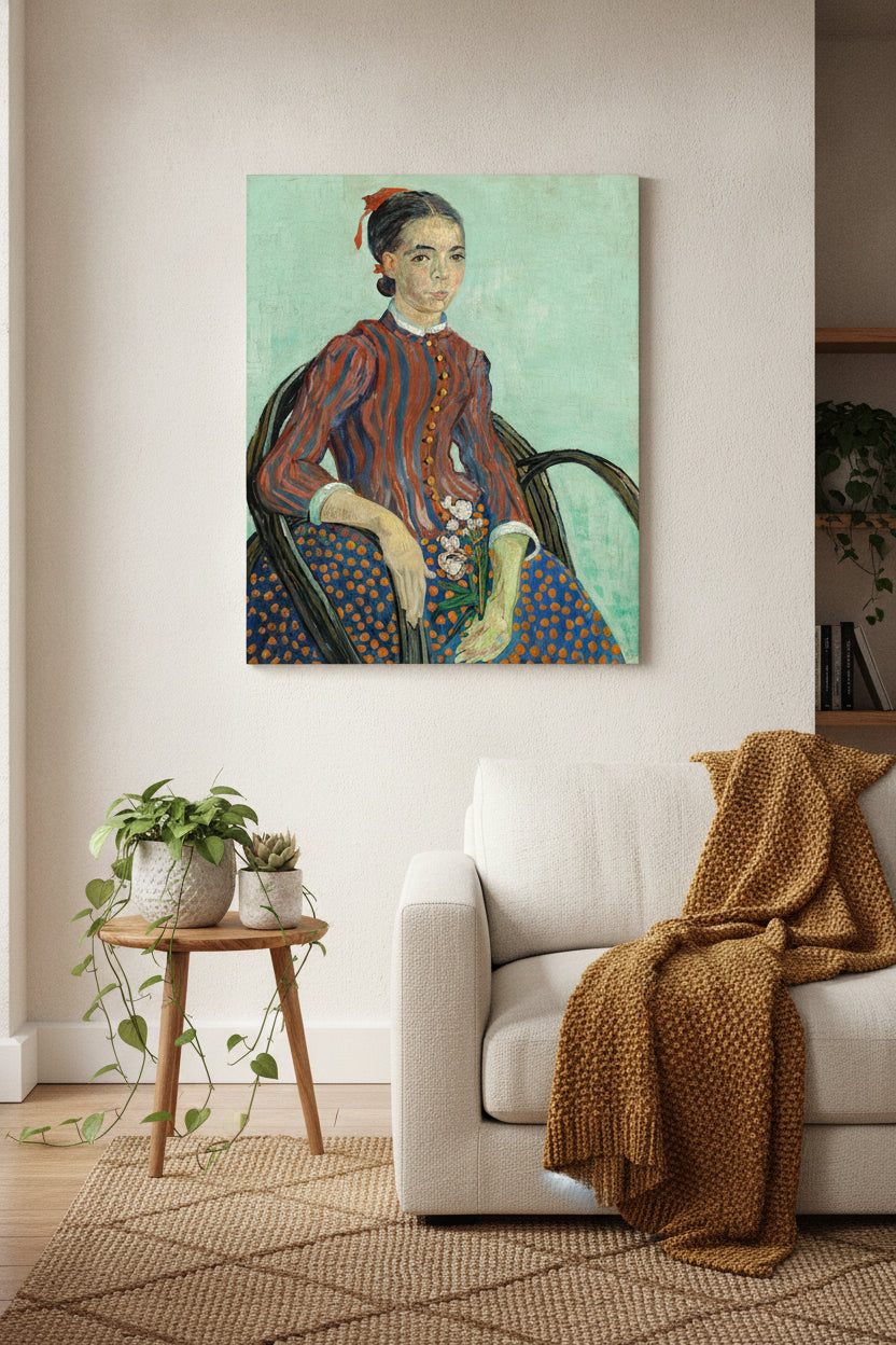 La Mousmé — framed art in a styled interior