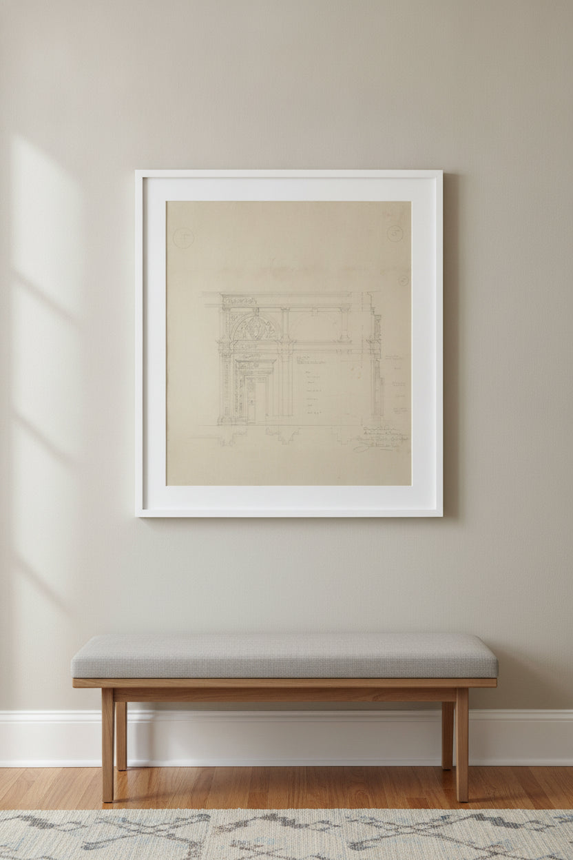 Siena Cathedral, Entrance to Library — framed art in a styled interior