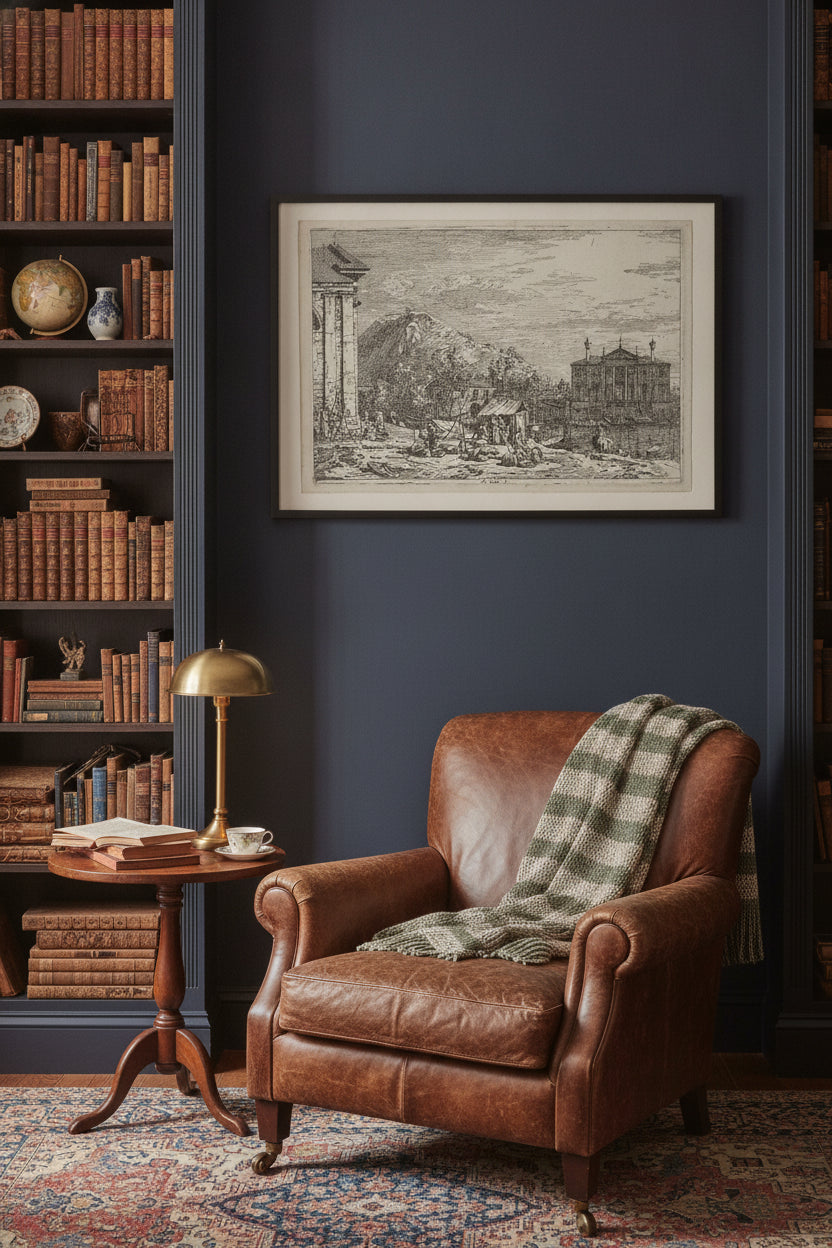 The Market at Dolo — framed art in a styled interior