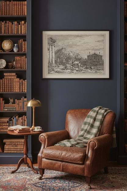 The Market at Dolo — framed art in a styled interior