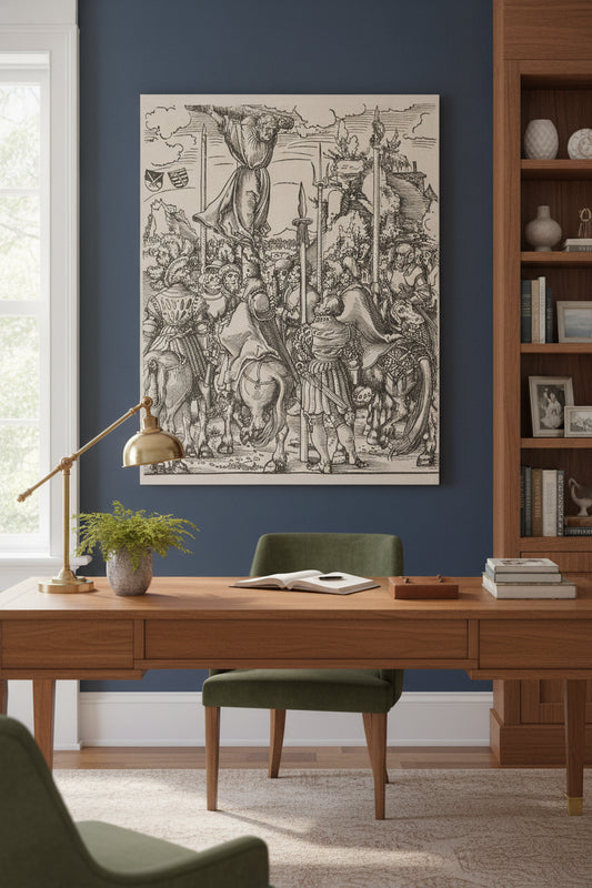 Saint Philip — framed art in a styled interior