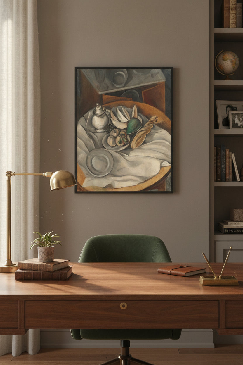 Still Life — framed art in a styled interior