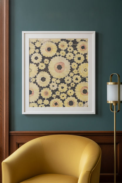 Flower Patterns — framed art in a styled interior