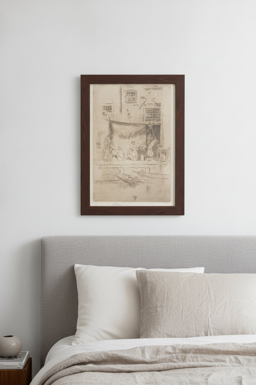 Fruit-Stall — framed art in a styled interior