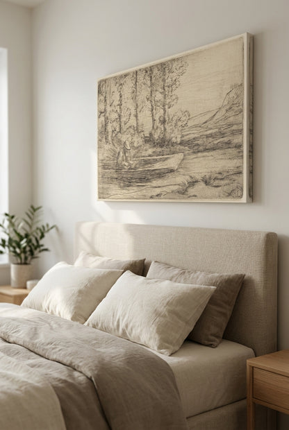Landscape (Paysage) — framed art in a styled interior