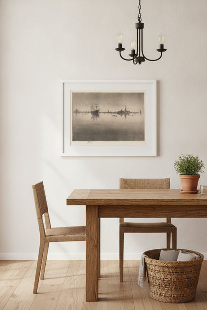 Nocturne — framed art in a styled interior