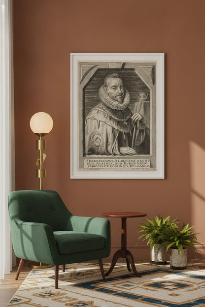Albert VII, Archduke of Austria — framed art in a styled interior