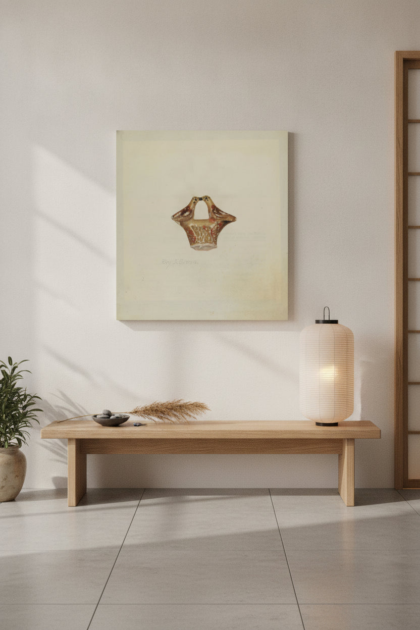 Chalkware Birds — framed art in a styled interior