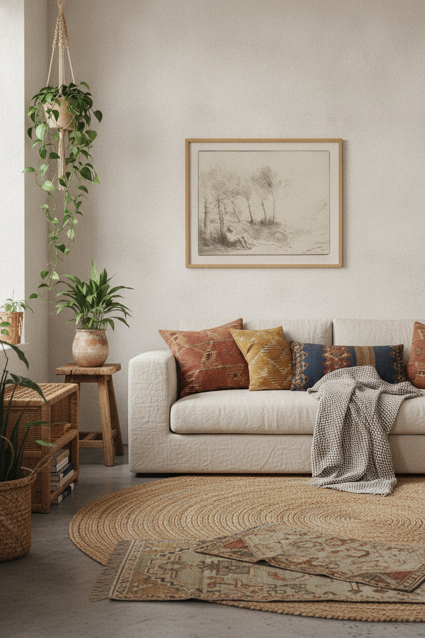 Landscape (Paysage) — framed art in a styled interior