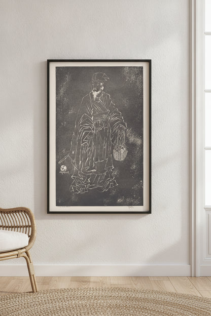 The Sage — framed art in a styled interior