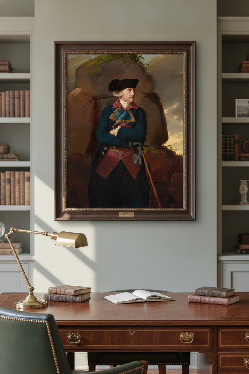 Portrait of a Gentleman — framed art in a styled interior