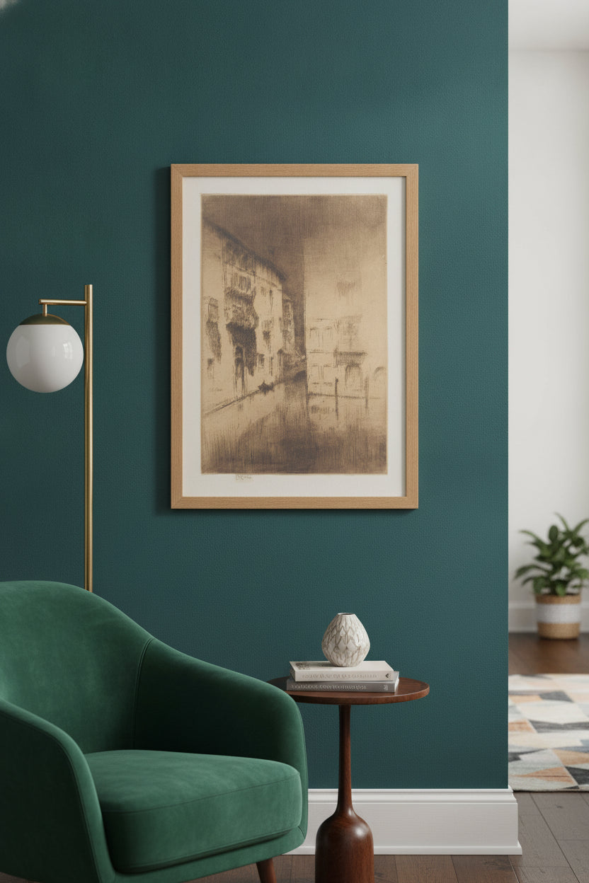 Nocturne: Palaces — framed art in a styled interior