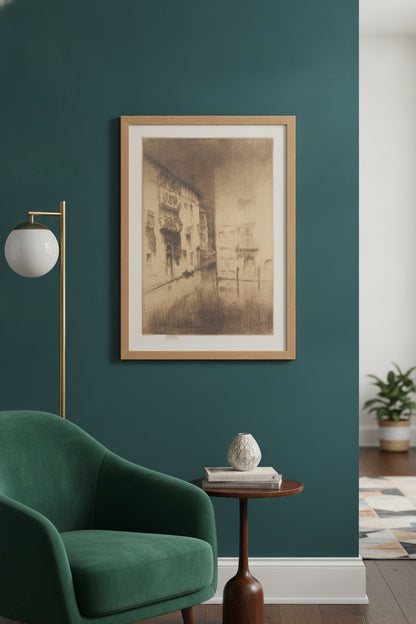 Nocturne: Palaces — framed art in a styled interior